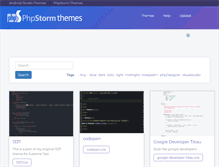 Tablet Screenshot of phpstorm-themes.com